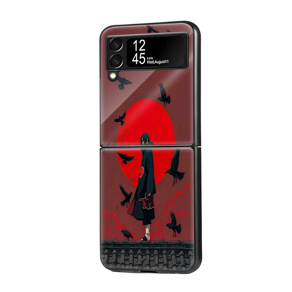 Blood Moon Samsung Z Flip Glass Case