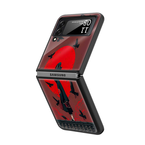 Blood Moon Samsung Z Flip Glass Case