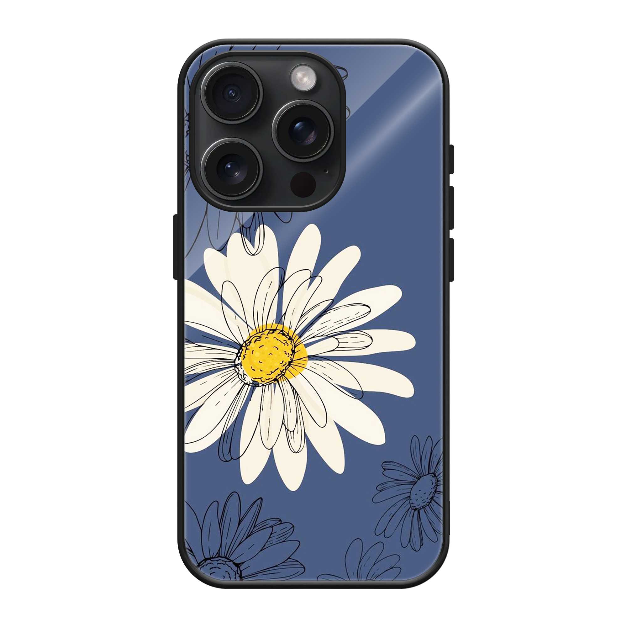 Blooming Daisy Glass Case
