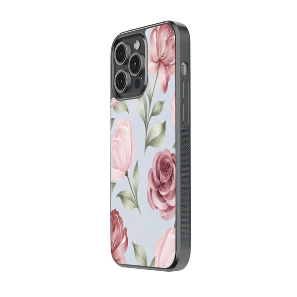 Blooming Blush Glass Case