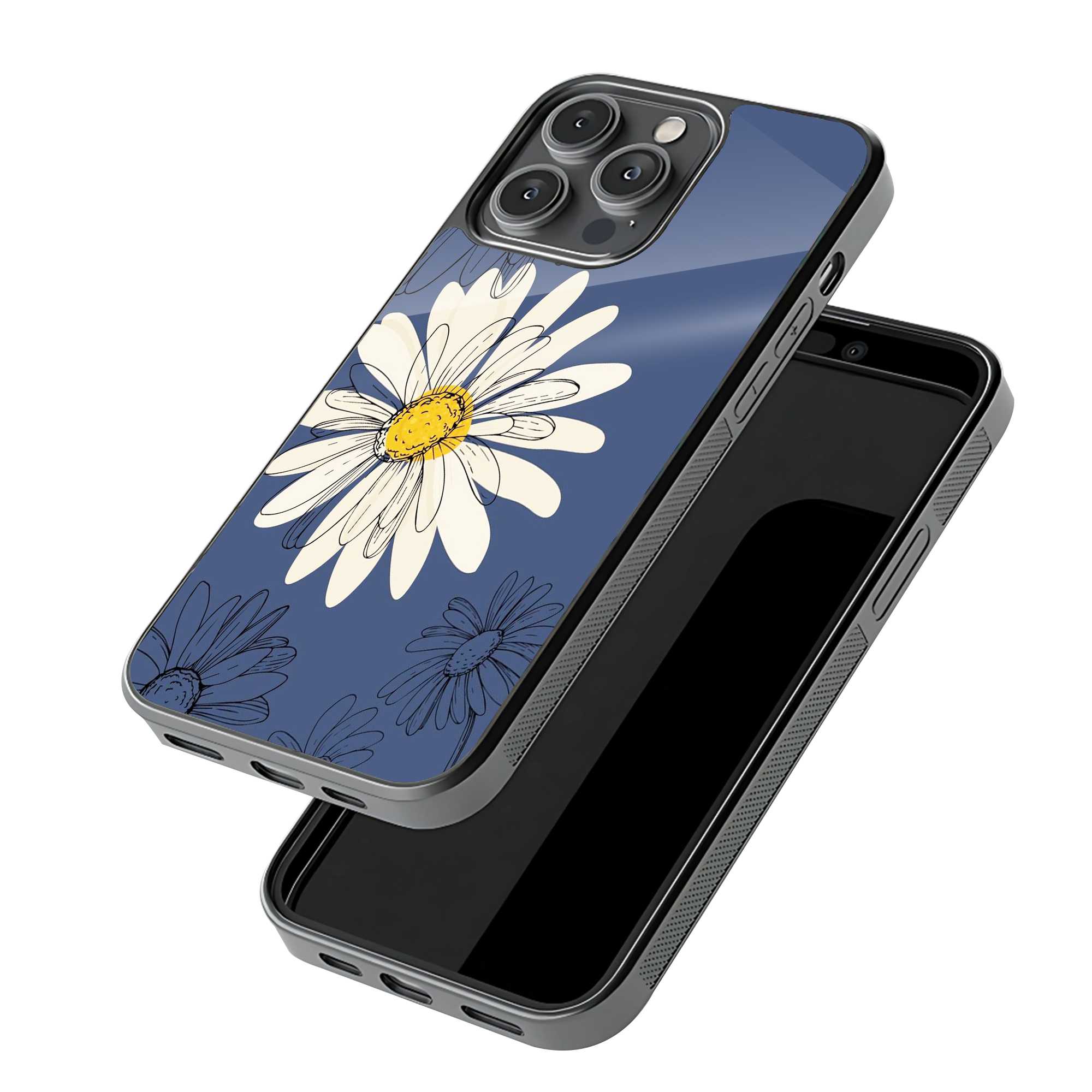 Blooming Daisy Glass Case
