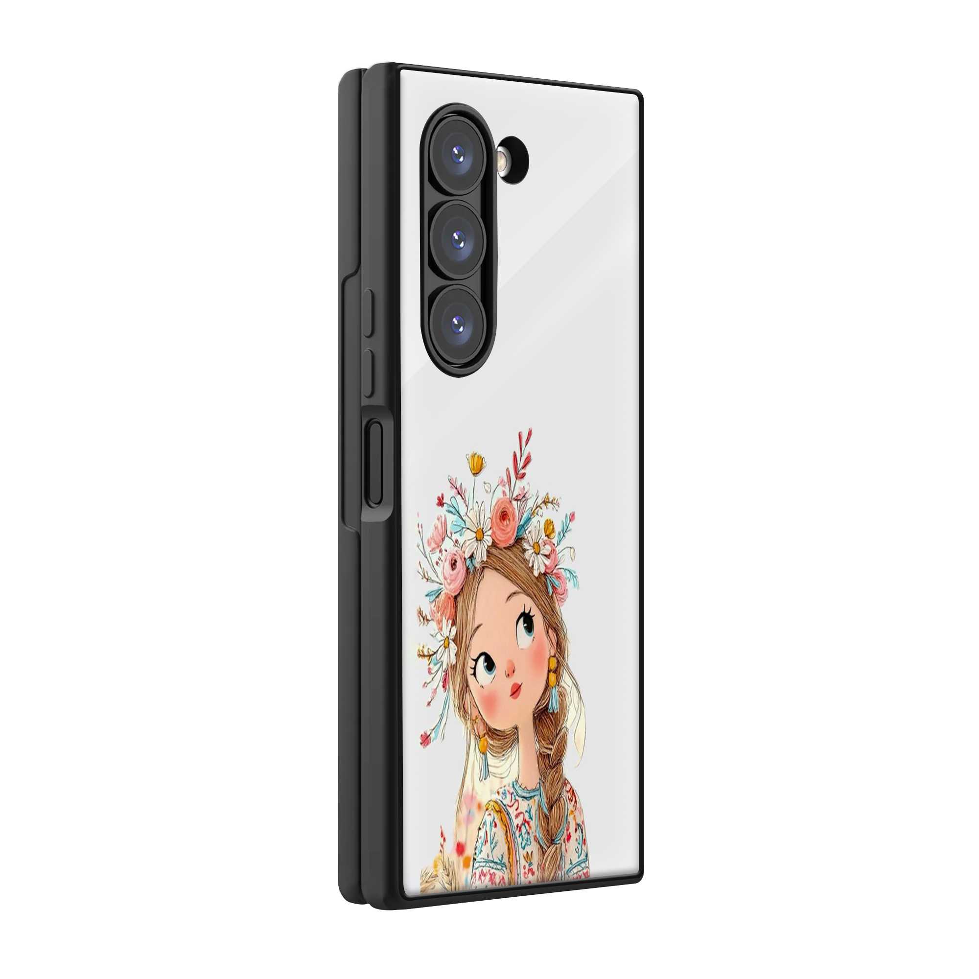 Blossom Belle Samsung Z Fold Glass Case