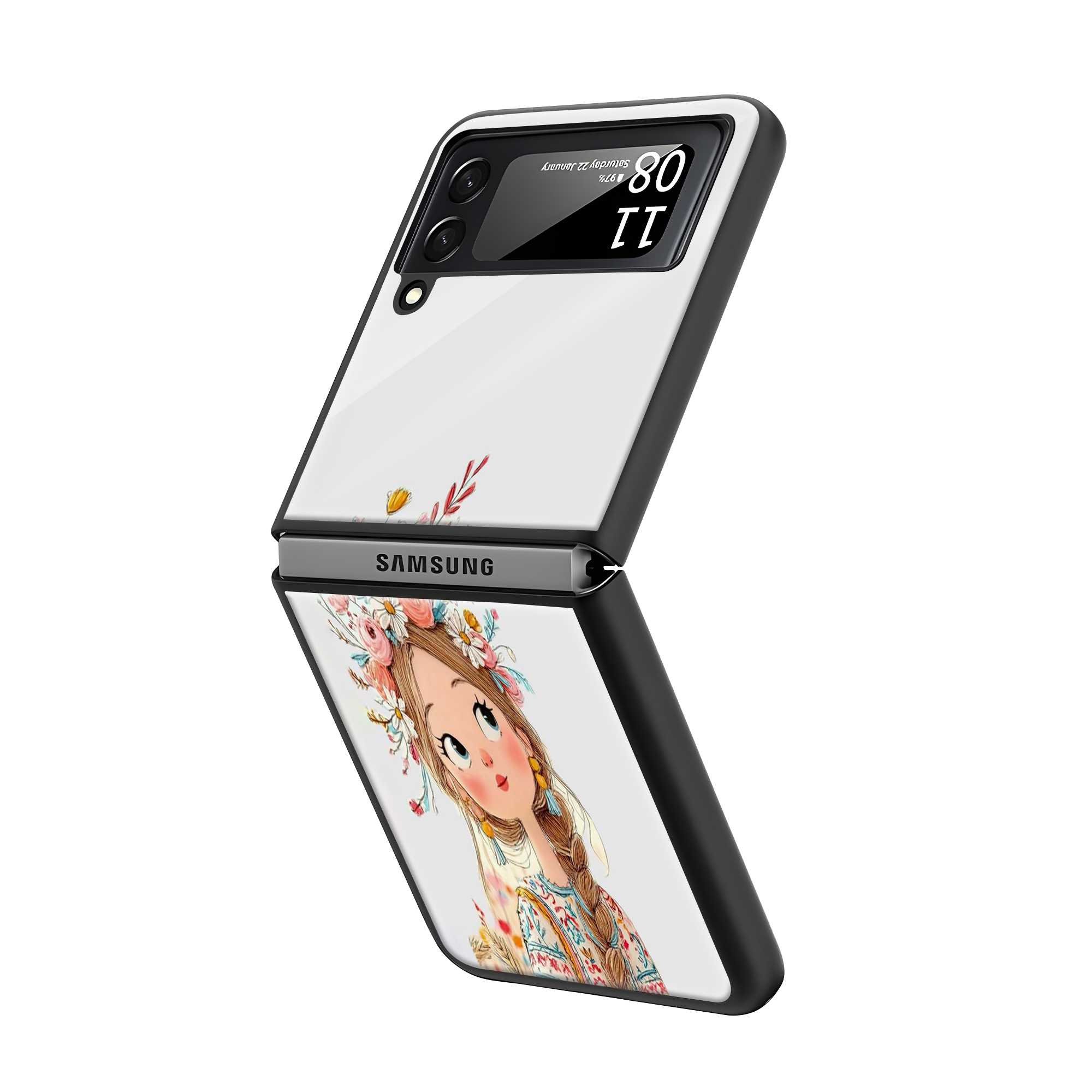Blossom Belle Samsung Z Flip Glass Case