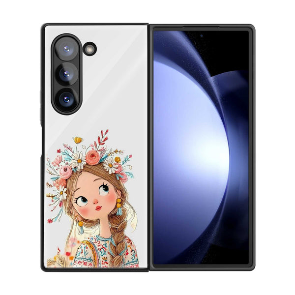 Blossom Belle Samsung Z Fold Glass Case