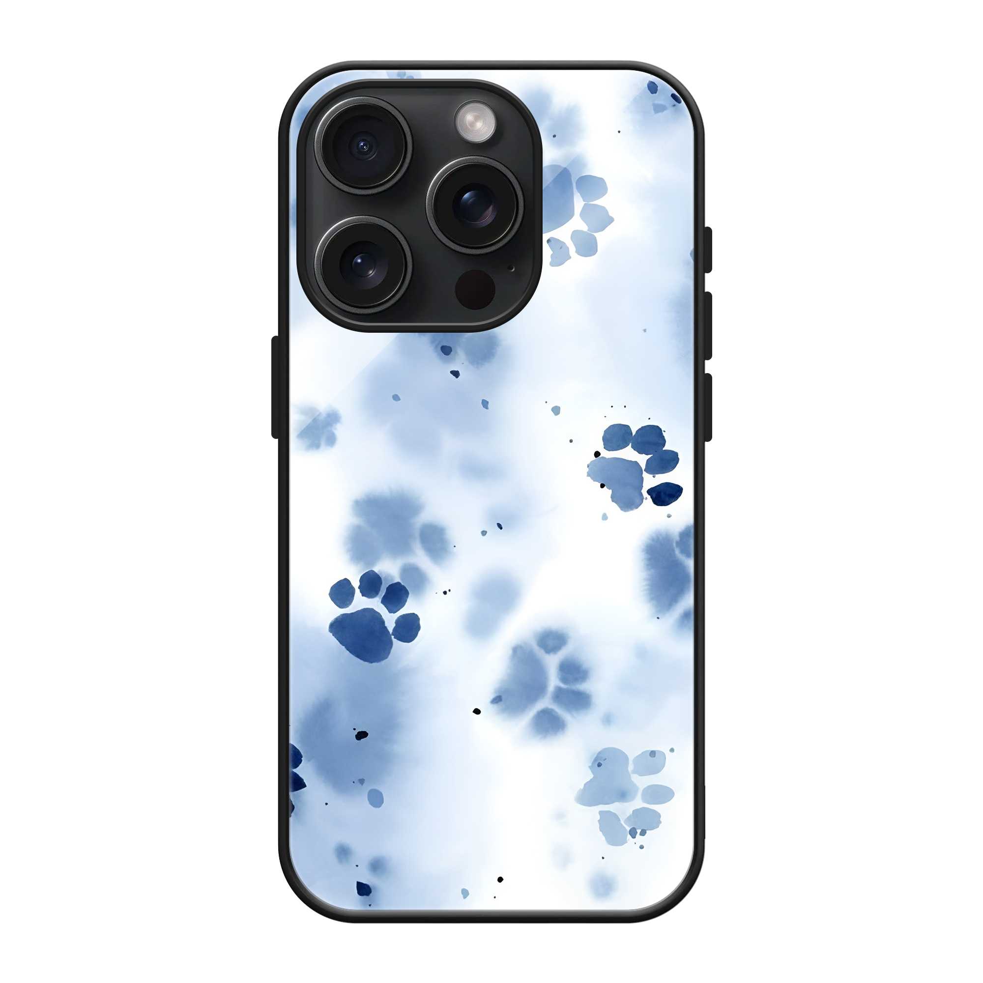 Blue Paws Glass Case Main image