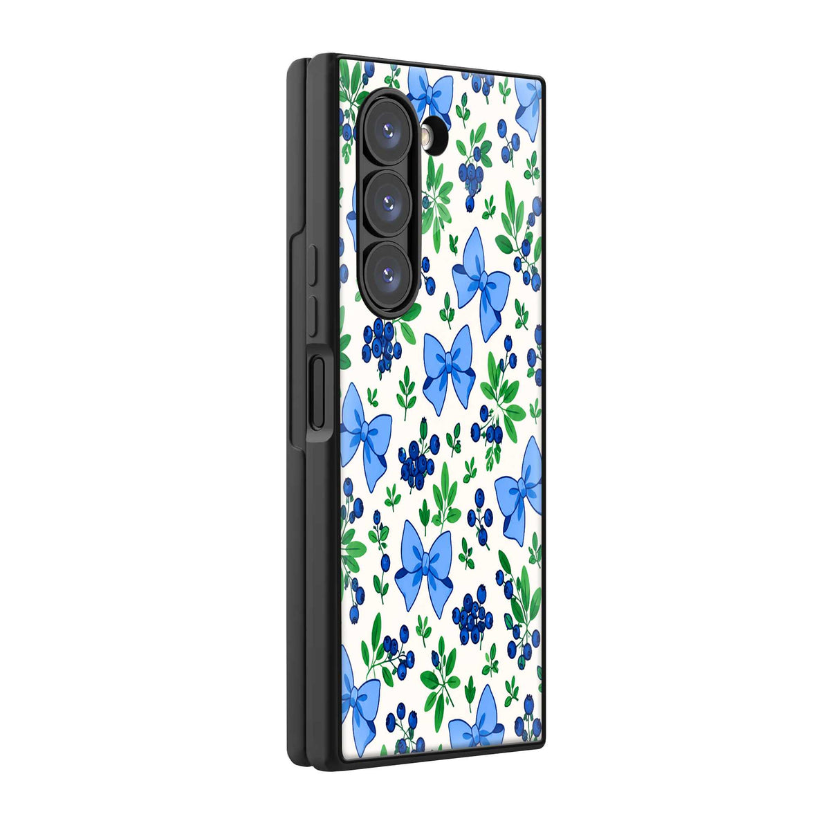 Blue Butterfly Garden Samsung Z Fold Glass Case Main image