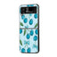 Blue Cherry Samsung Z Flip Glass Case