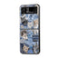 Blue Kitty Dreams Samsung Z Flip Glass Case