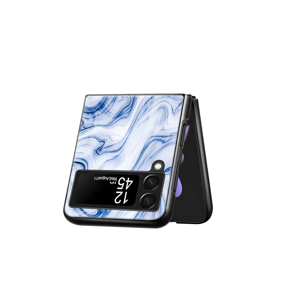 Blue Marble Ink Samsung Z Flip Glass Case