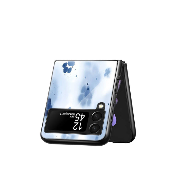 Blue Paws Samsung Z Flip Glass Case