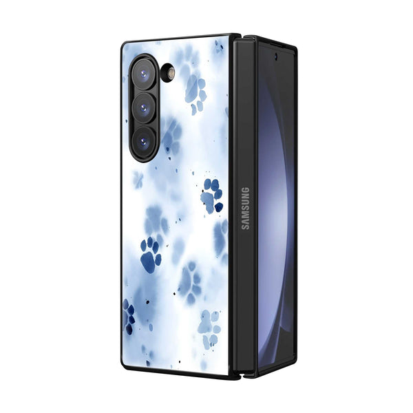 Blue Paws Samsung Z Fold Glass Case