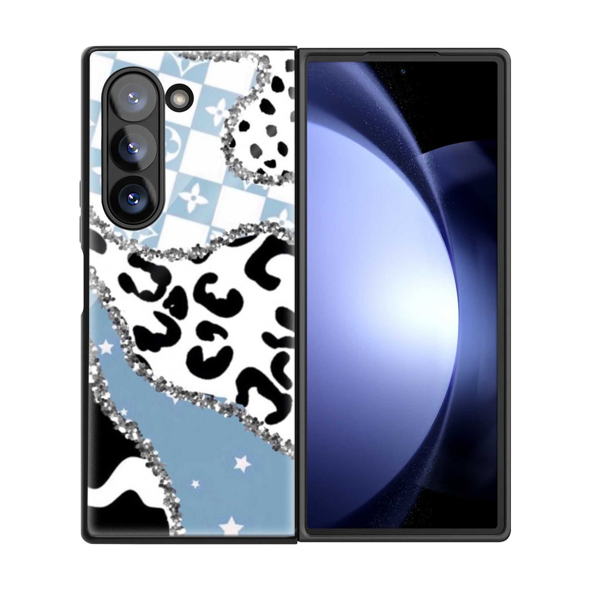 Blue Swag Samsung Z Fold Glass Case