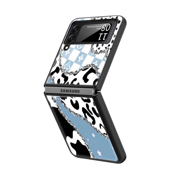 Blue Swag Samsung Z Flip Glass Case