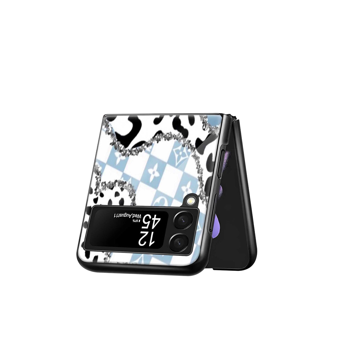 Blue Swag Samsung Z Flip Glass Case