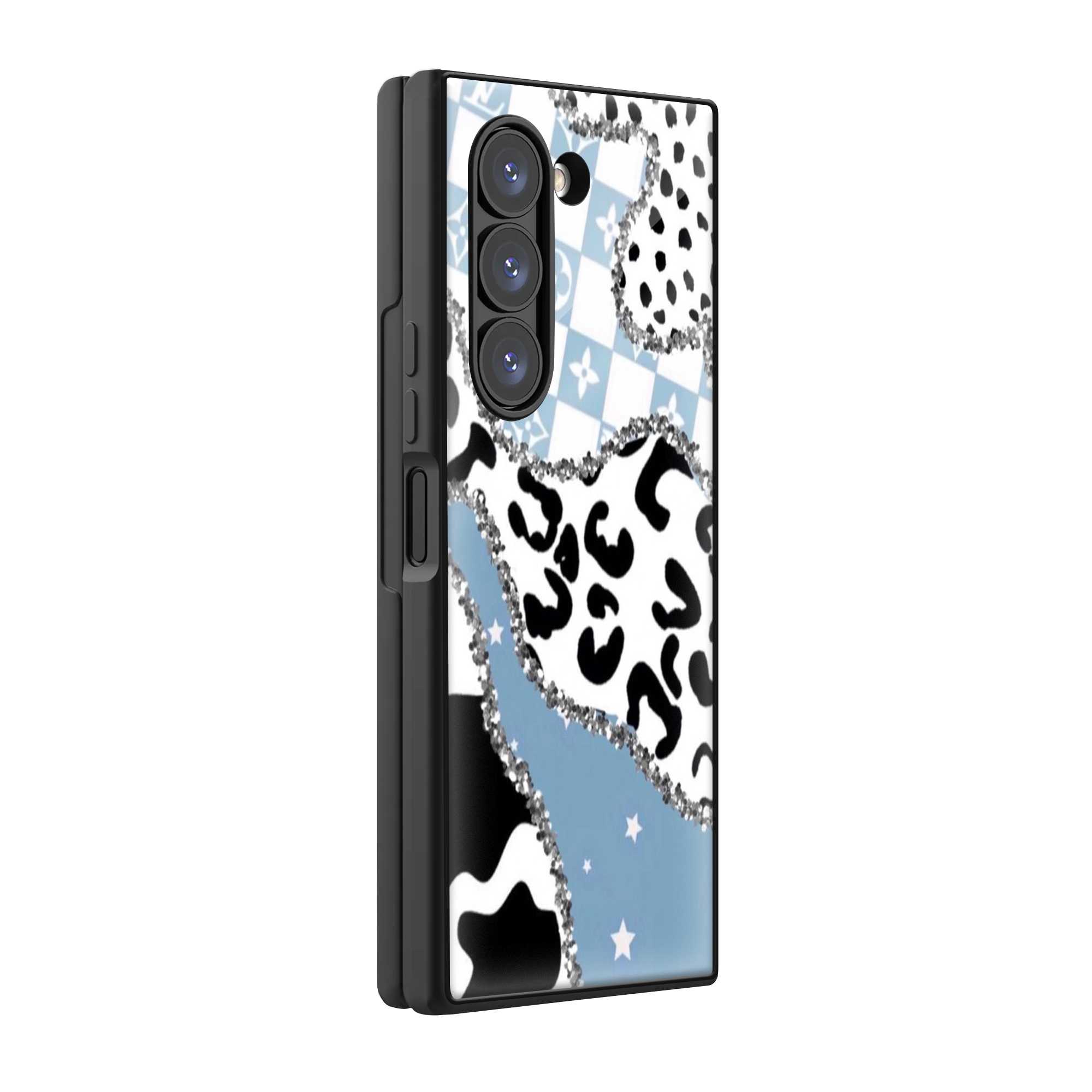 Blue Swag Samsung Z Fold Glass Case
