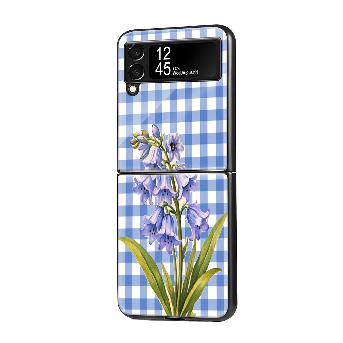 Bluebell Meadow Samsung Z Flip Glass Case