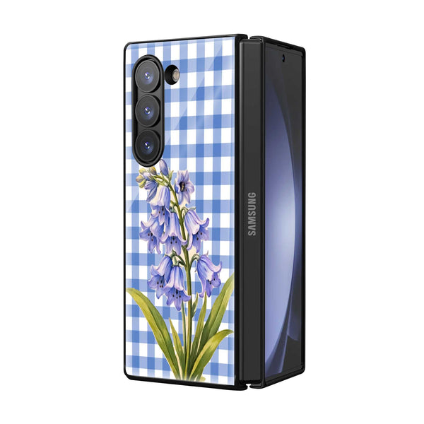 Bluebell Meadow Samsung Z Fold Glass Case