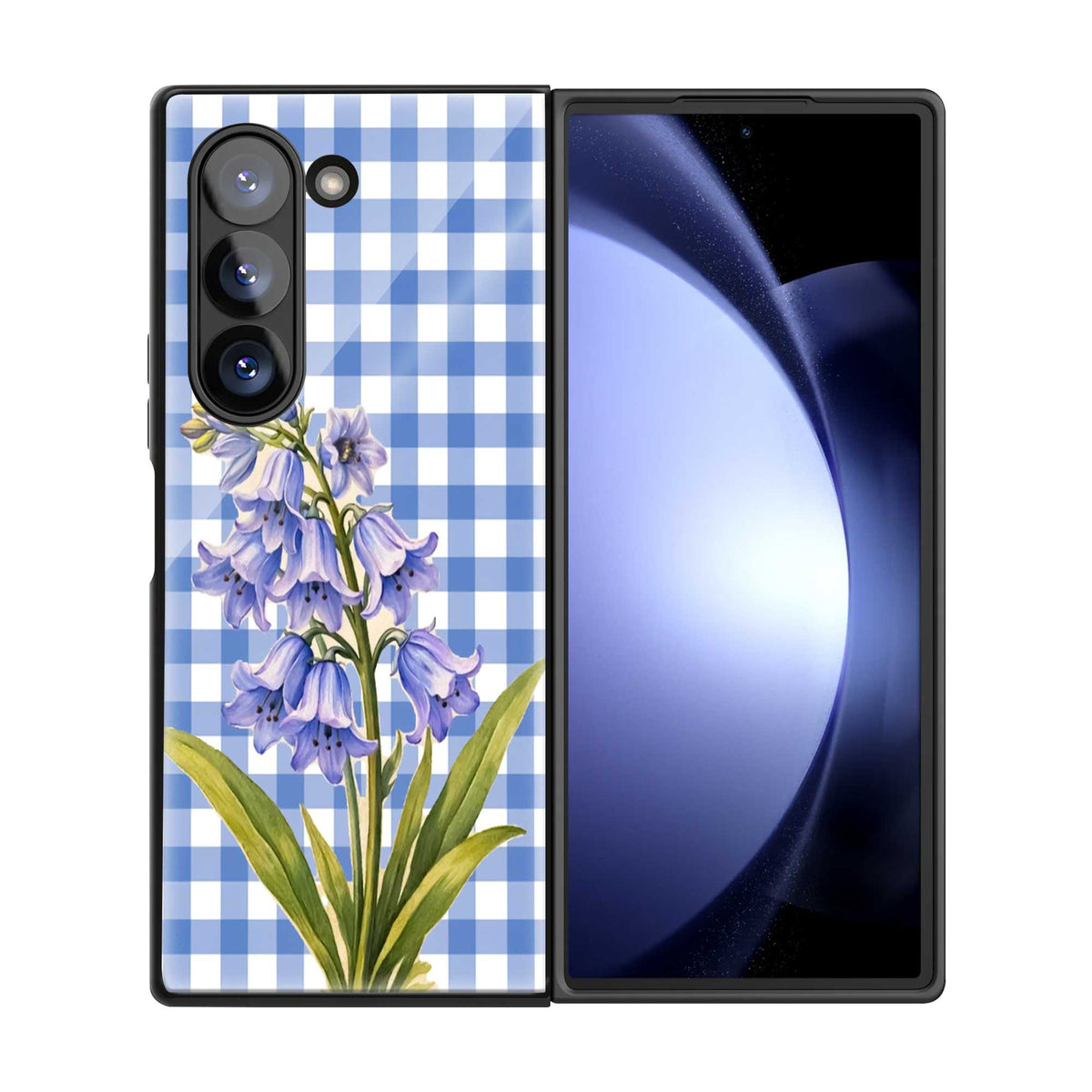 Bluebell Meadow Samsung Z Fold Glass Case
