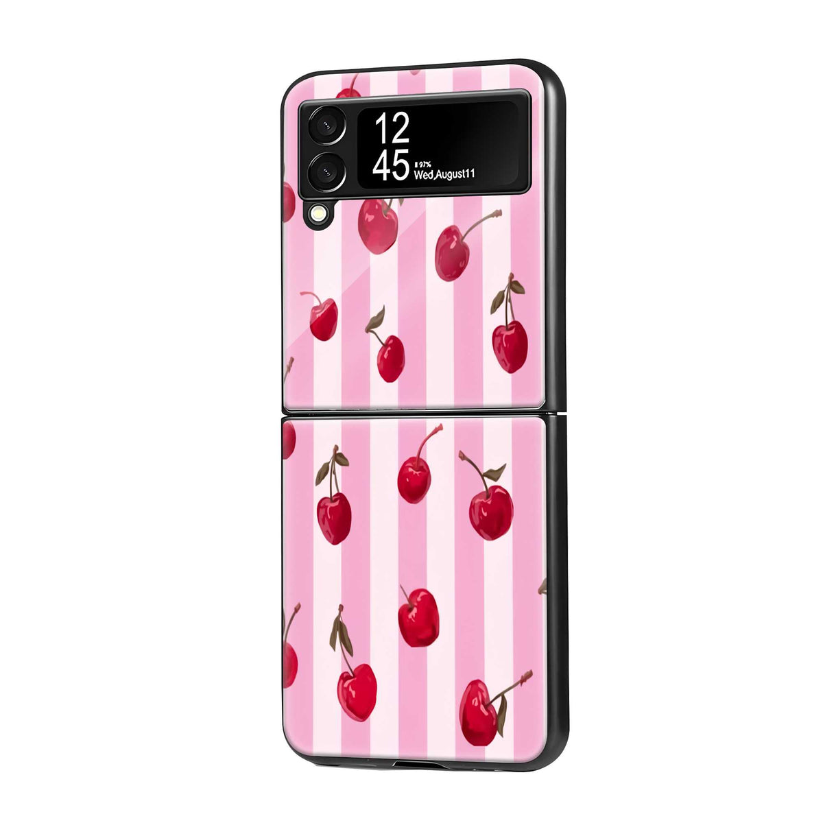 Blush Berry Samsung Z Flip Glass Case