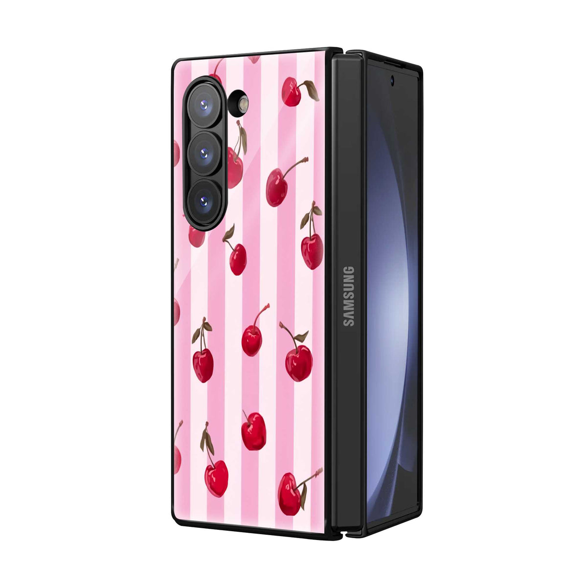 Blush Berry Samsung Z Fold Glass Case