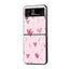 Blush Hearts Samsung Z Flip Glass Case