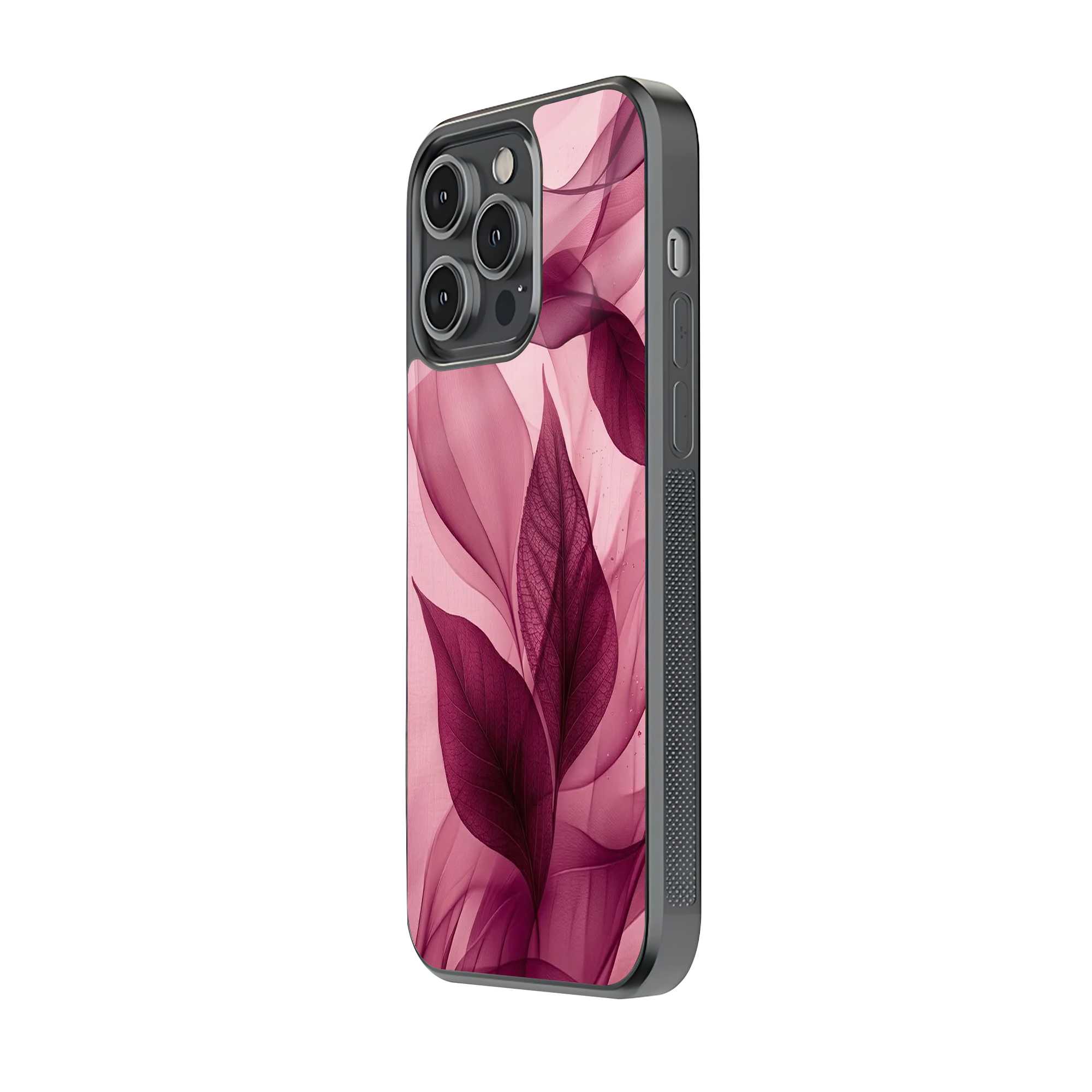 Blush Leaves Glass Case Secondary image
