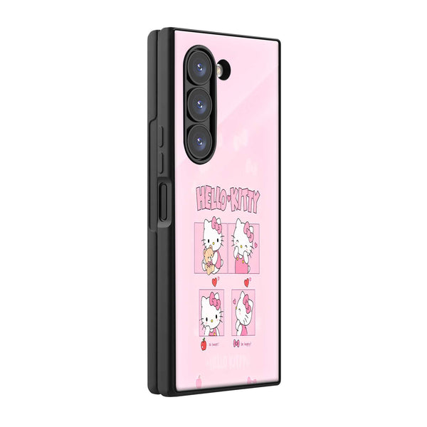 Blush Moments Samsung Z Fold Glass Case