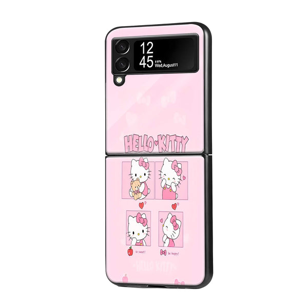 Blush Moments Samsung Z Flip Glass Case