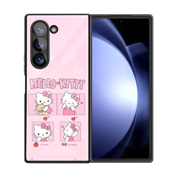 Blush Moments Samsung Z Fold Glass Case