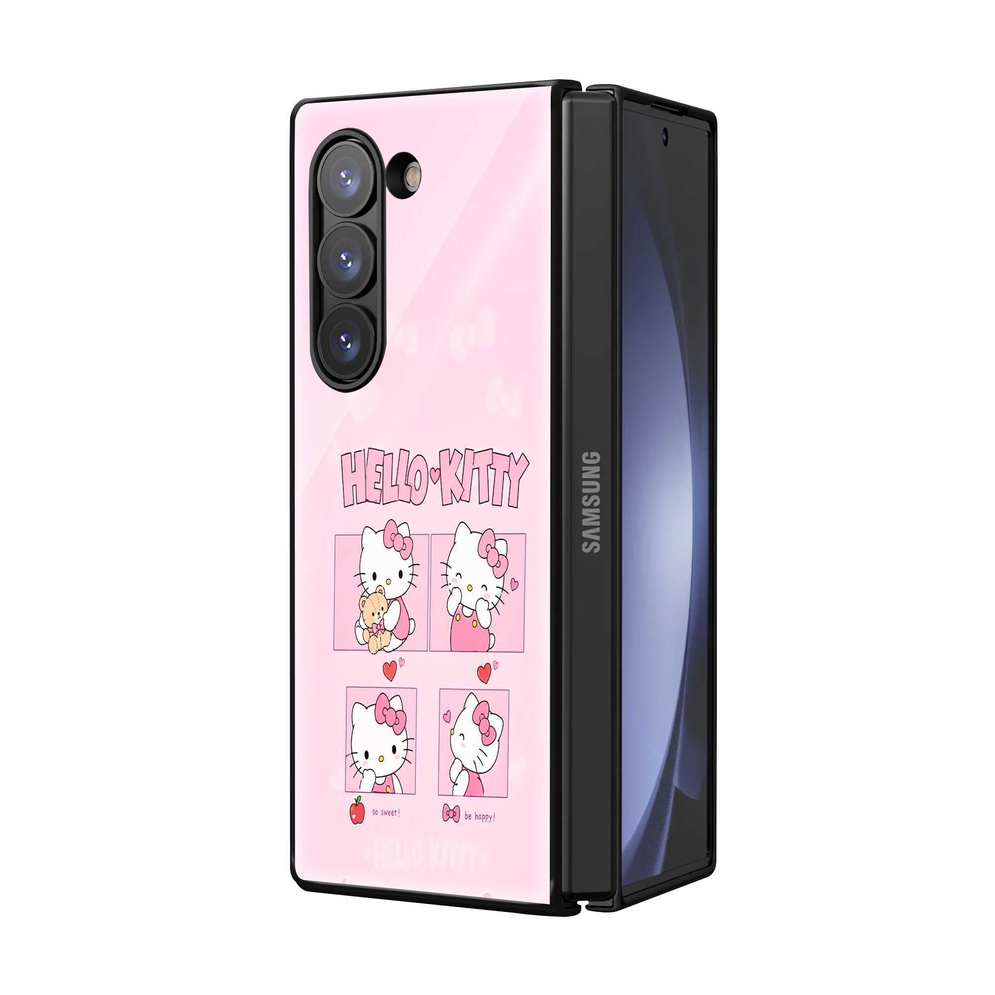 Blush Moments Samsung Z Fold Glass Case Secondary image