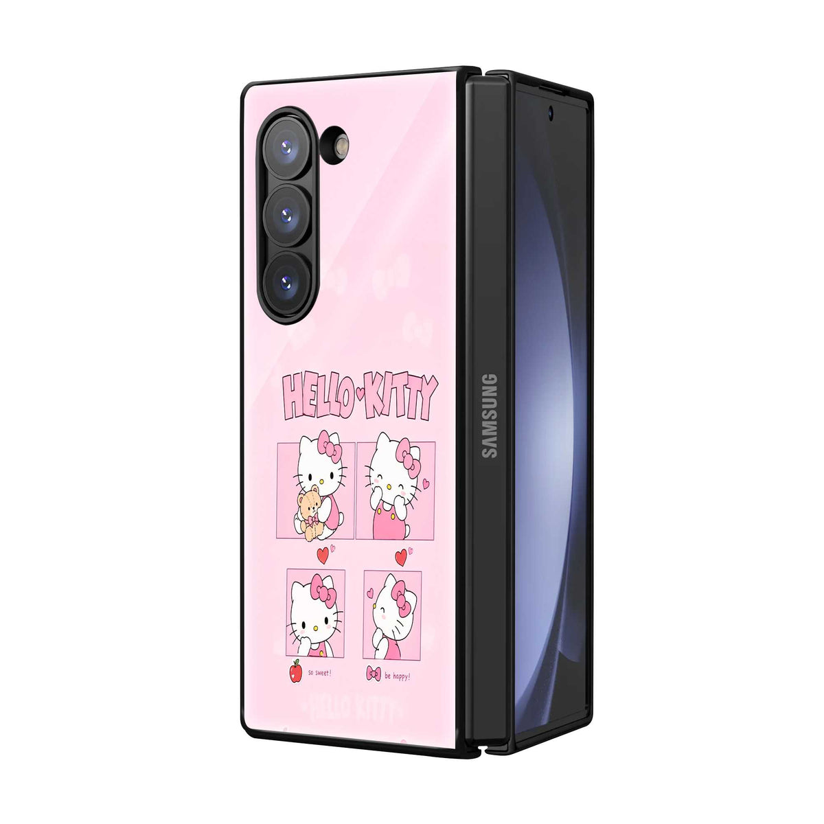 Blush Moments Samsung Z Fold Glass Case