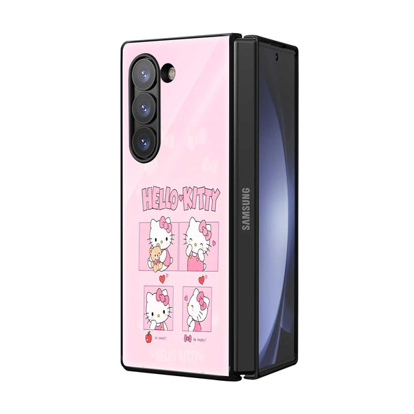 Blush Moments Samsung Z Fold Glass Case