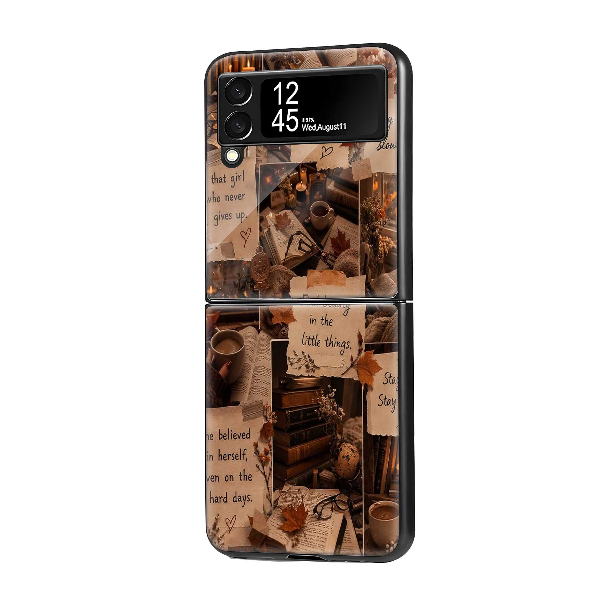 Book Club Samsung Z Flip Glass Case