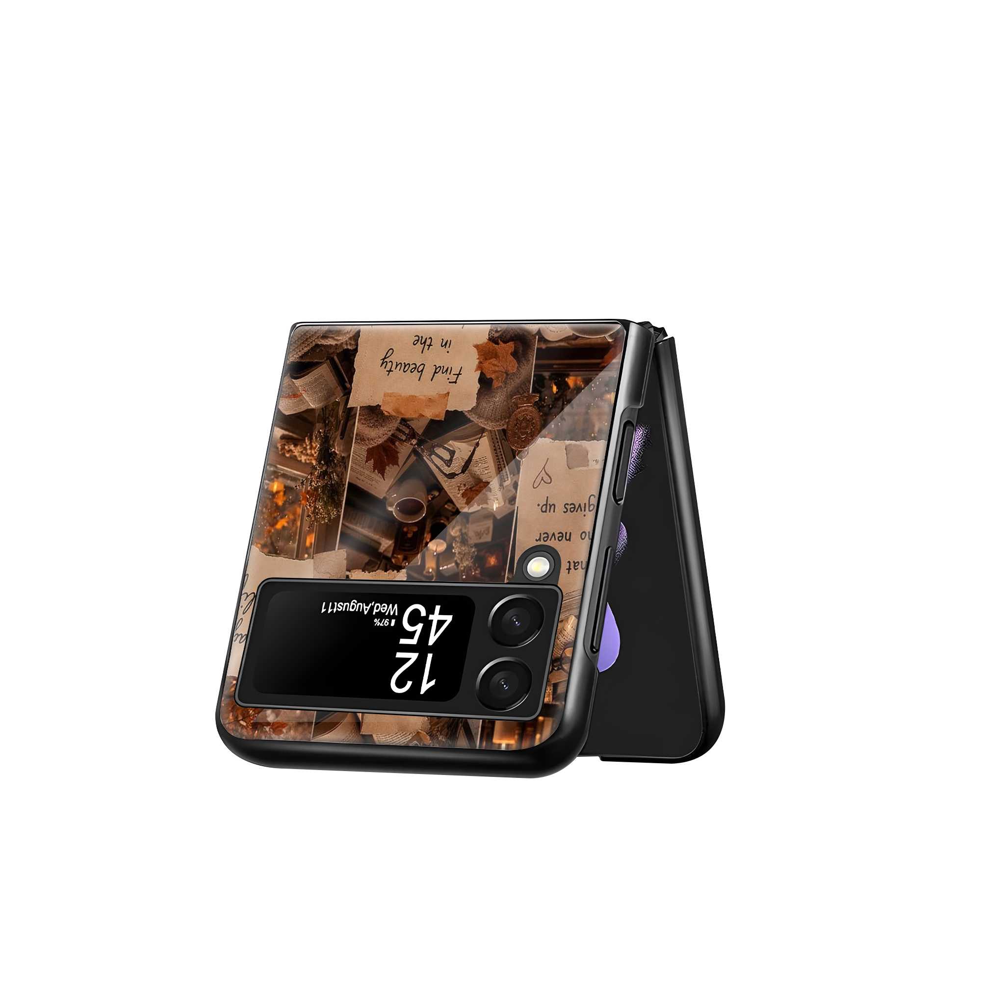 Book Club Samsung Z Flip Glass Case