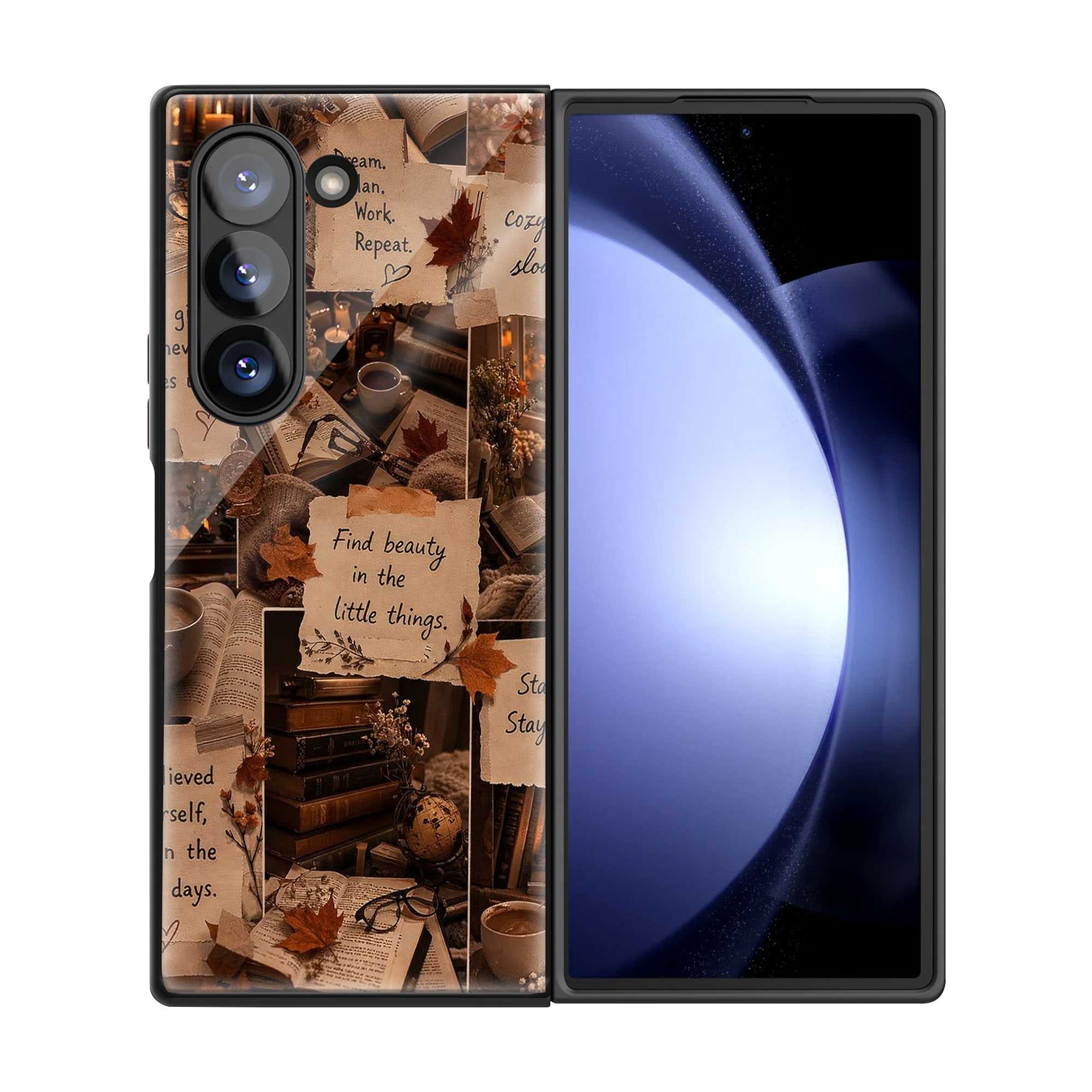 Book Club Samsung Z Fold Glass Case