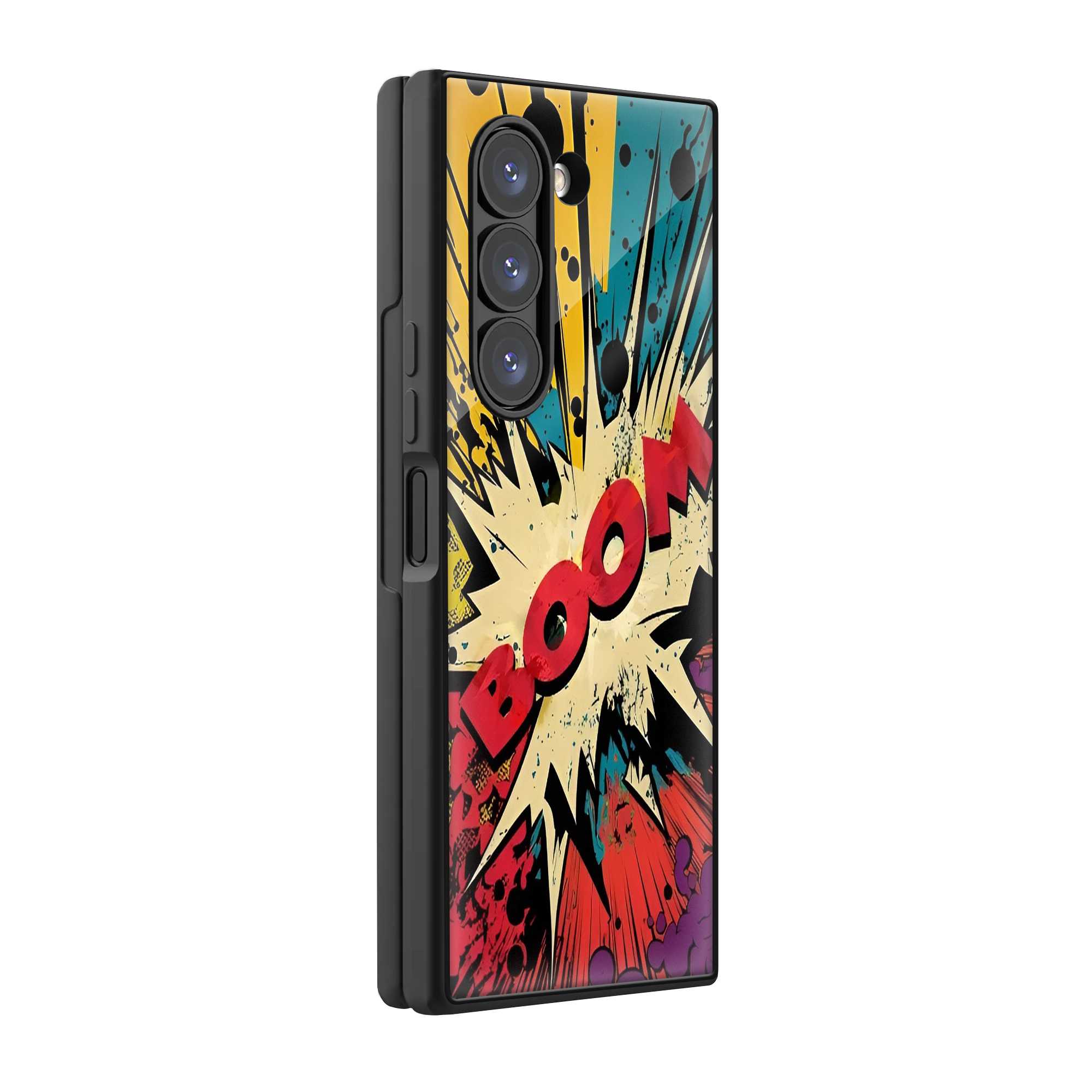 Boom Town Samsung Z Fold Glass Case
