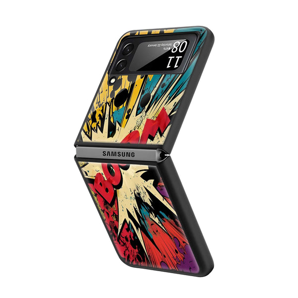 Boom Town Samsung Z Flip Glass Case