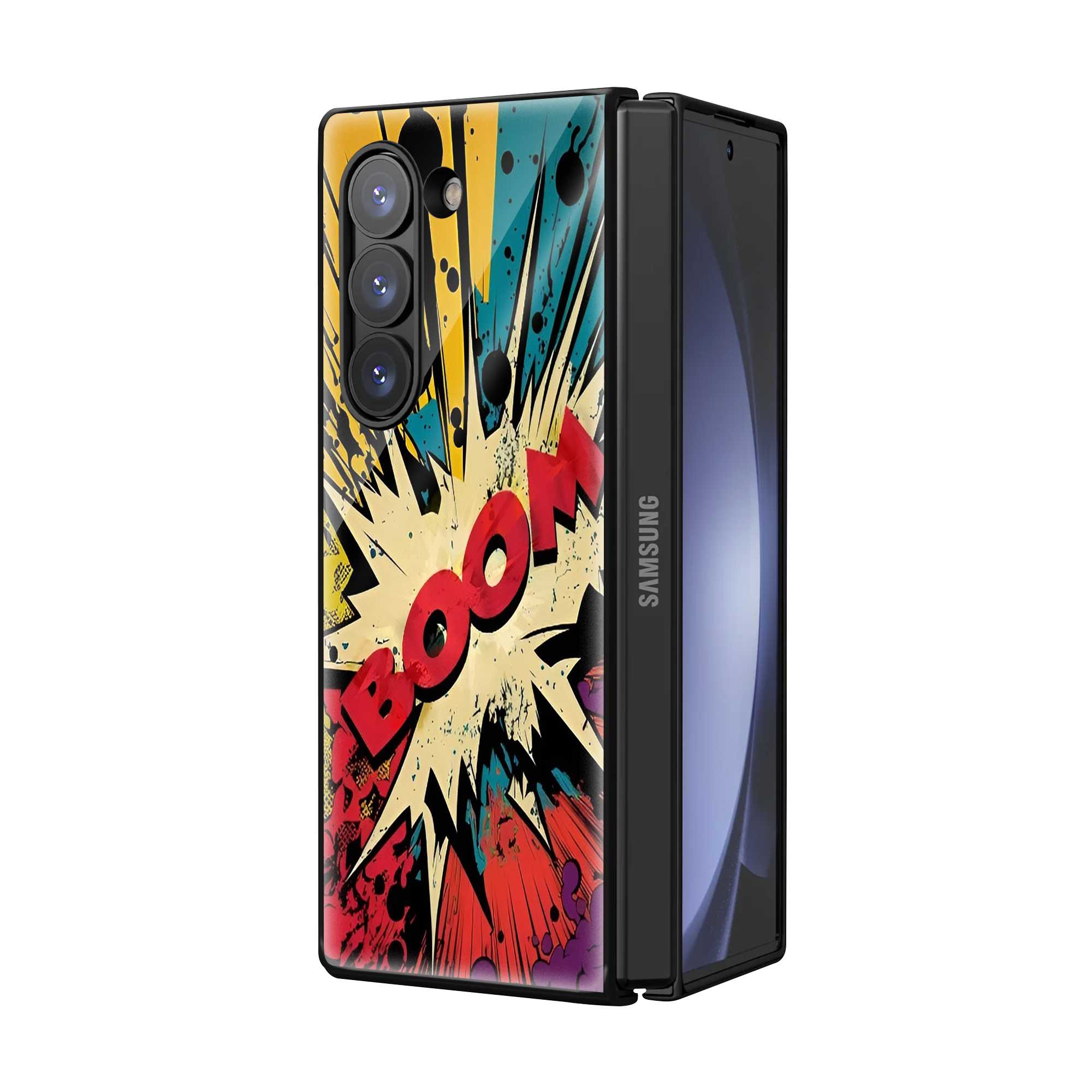 Boom Town Samsung Z Fold Glass Case