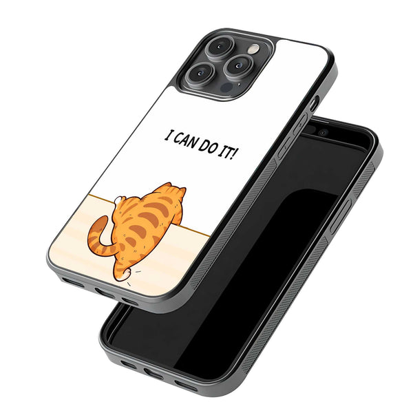 Brave Kitty Glass Case