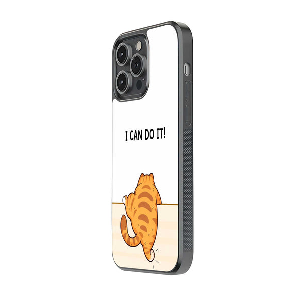 Brave Kitty Glass Case
