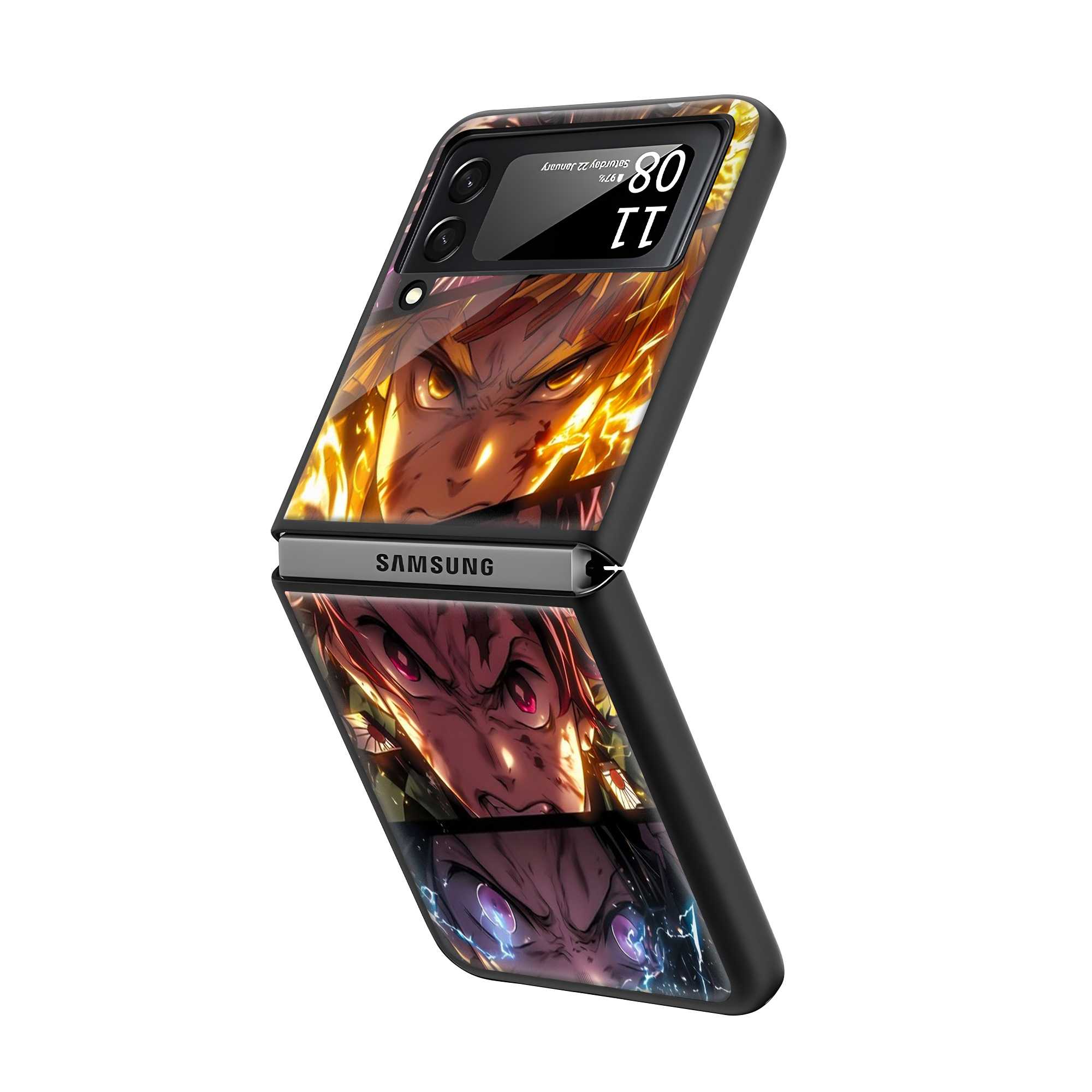 Breathing Clash Samsung Z Flip Glass Case Secondary image
