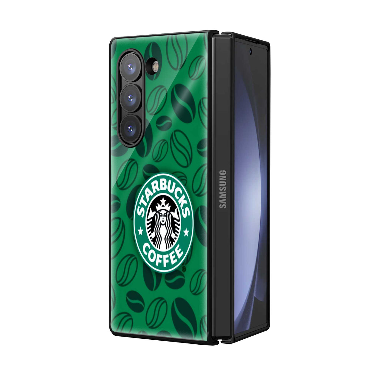Brewed in Green Samsung Z Fold Glass Case