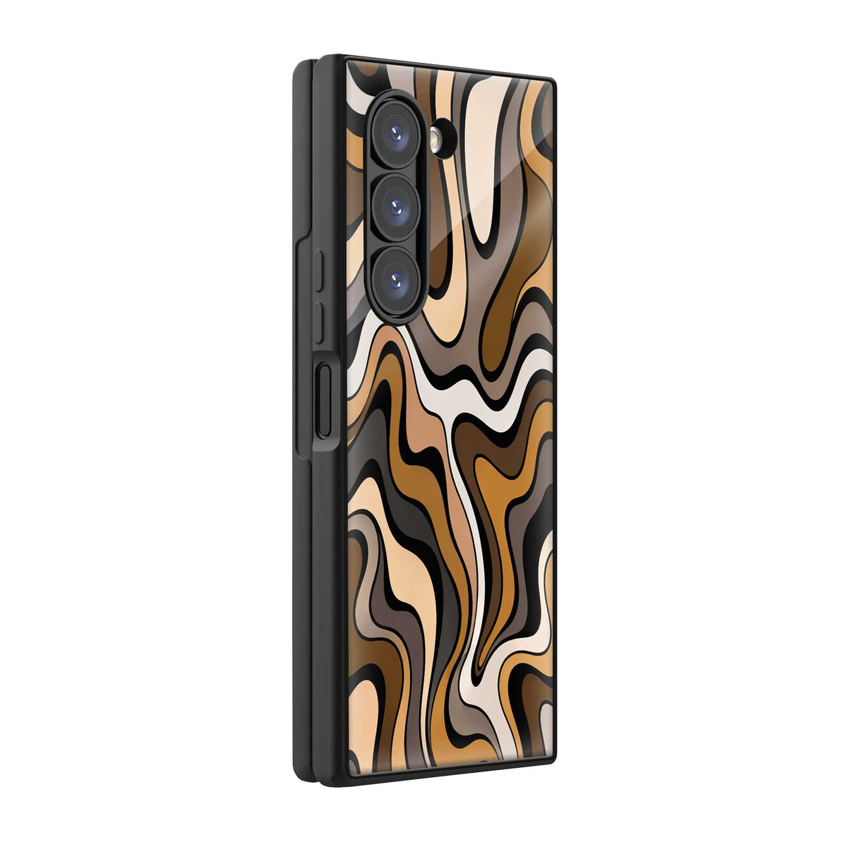 Brown Rhythm Samsung Z Fold Glass Case Main image