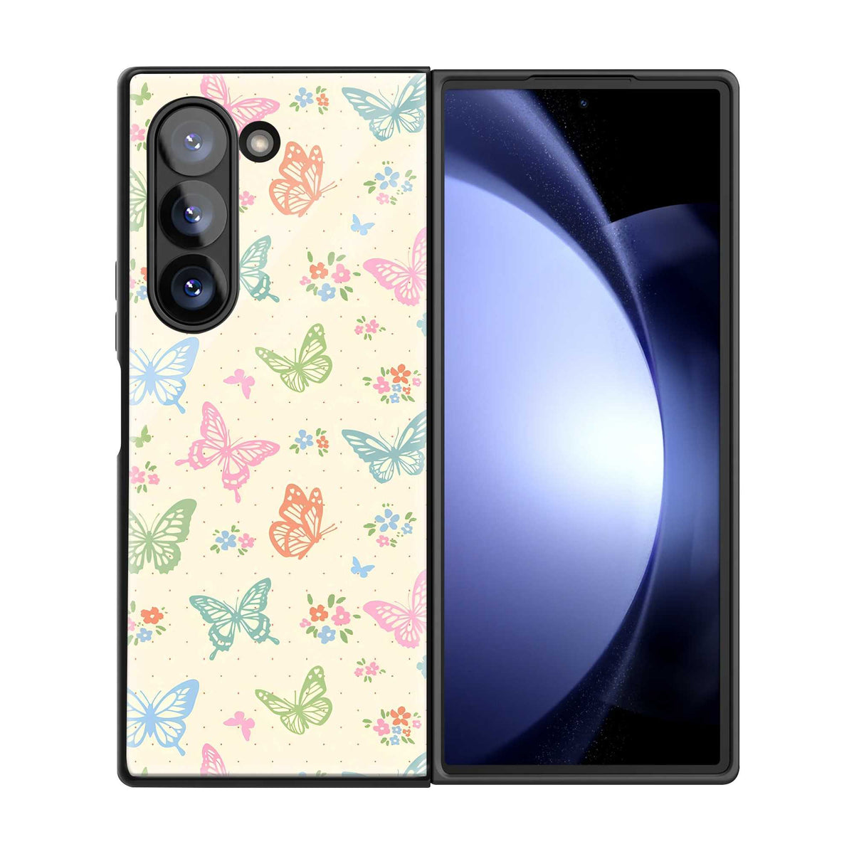 Butterfly Garden Samsung Z Fold Glass Case