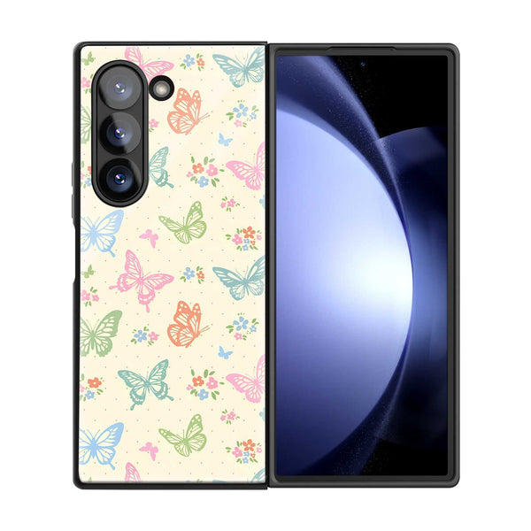Butterfly Garden Samsung Z Fold Glass Case