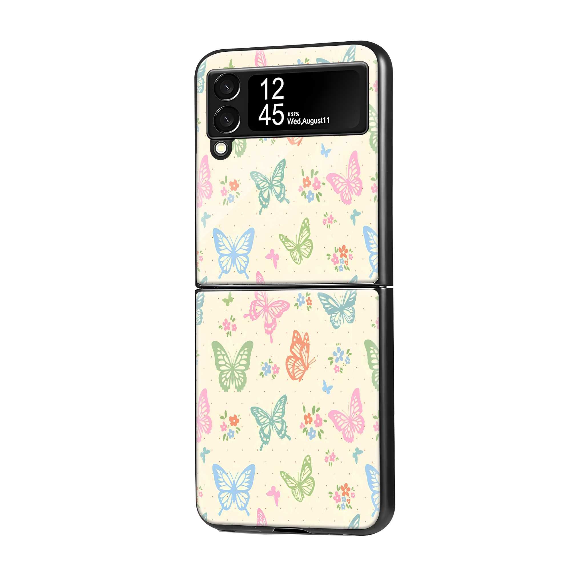 Butterfly Garden Samsung Z Flip Glass Case
