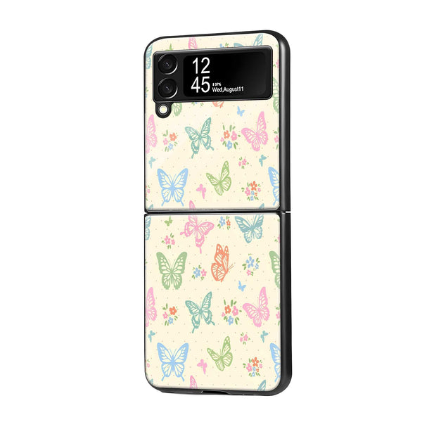 Butterfly Garden Samsung Z Flip Glass Case