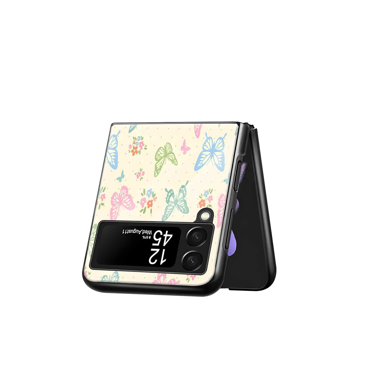 Butterfly Garden Samsung Z Flip Glass Case