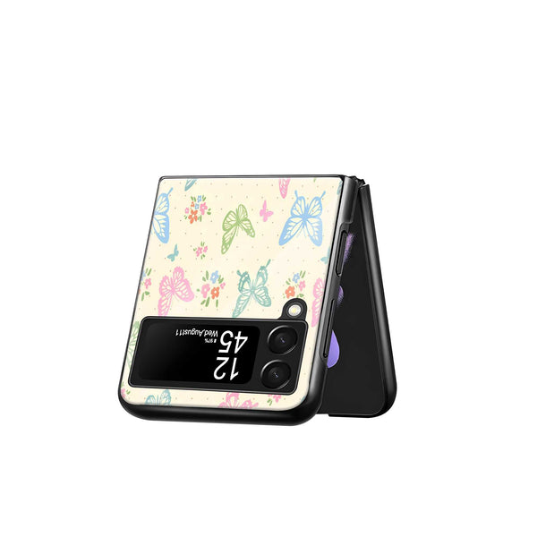 Butterfly Garden Samsung Z Flip Glass Case