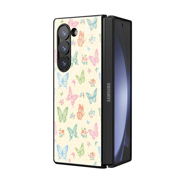 Butterfly Garden Samsung Z Fold Glass Case